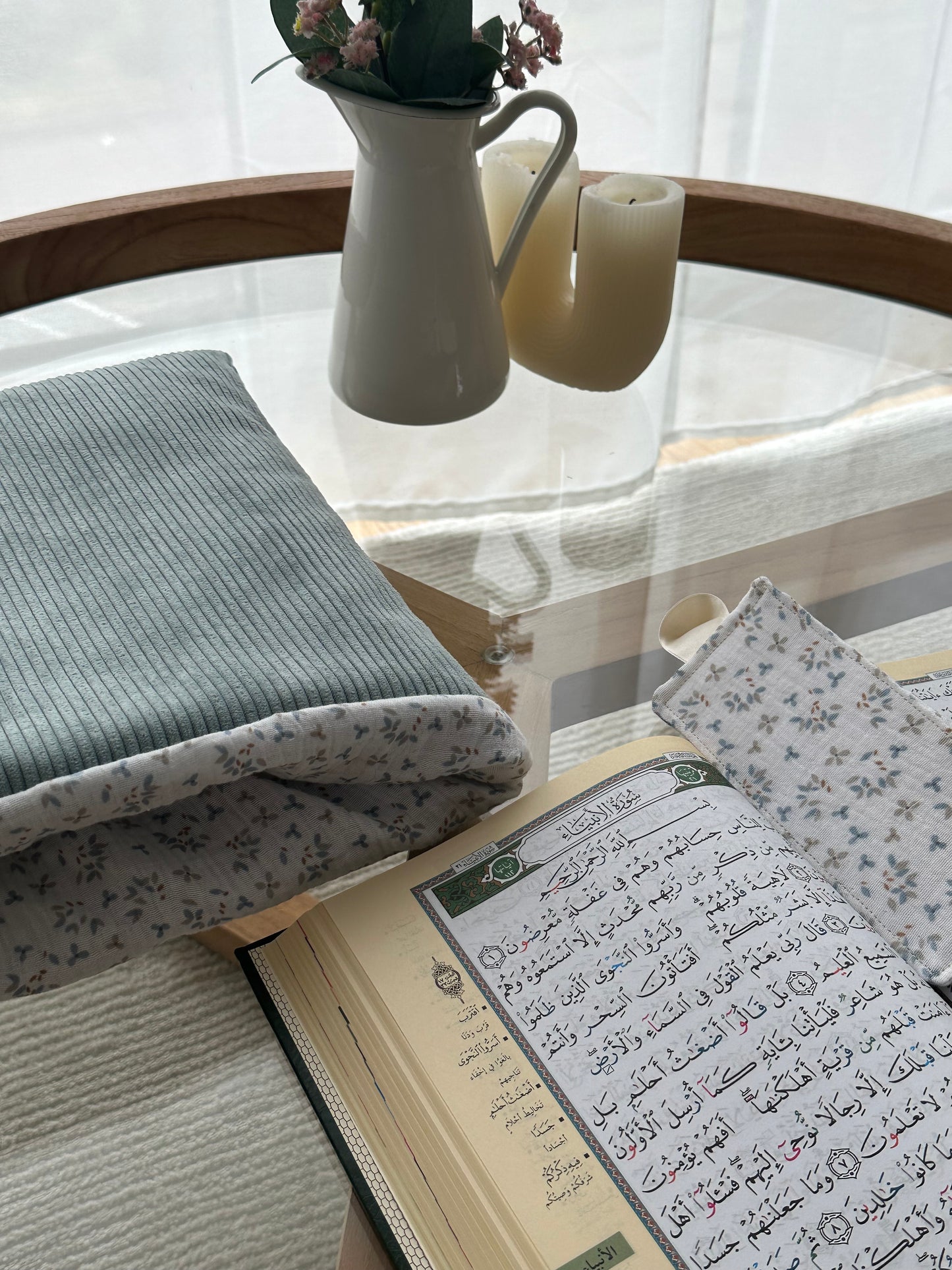 Housse de coran/ livre avec Marque page